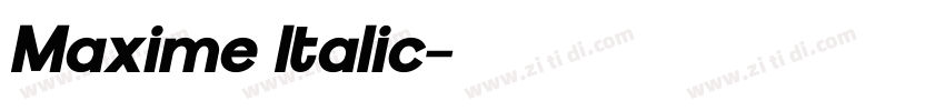 Maxime Italic字体转换